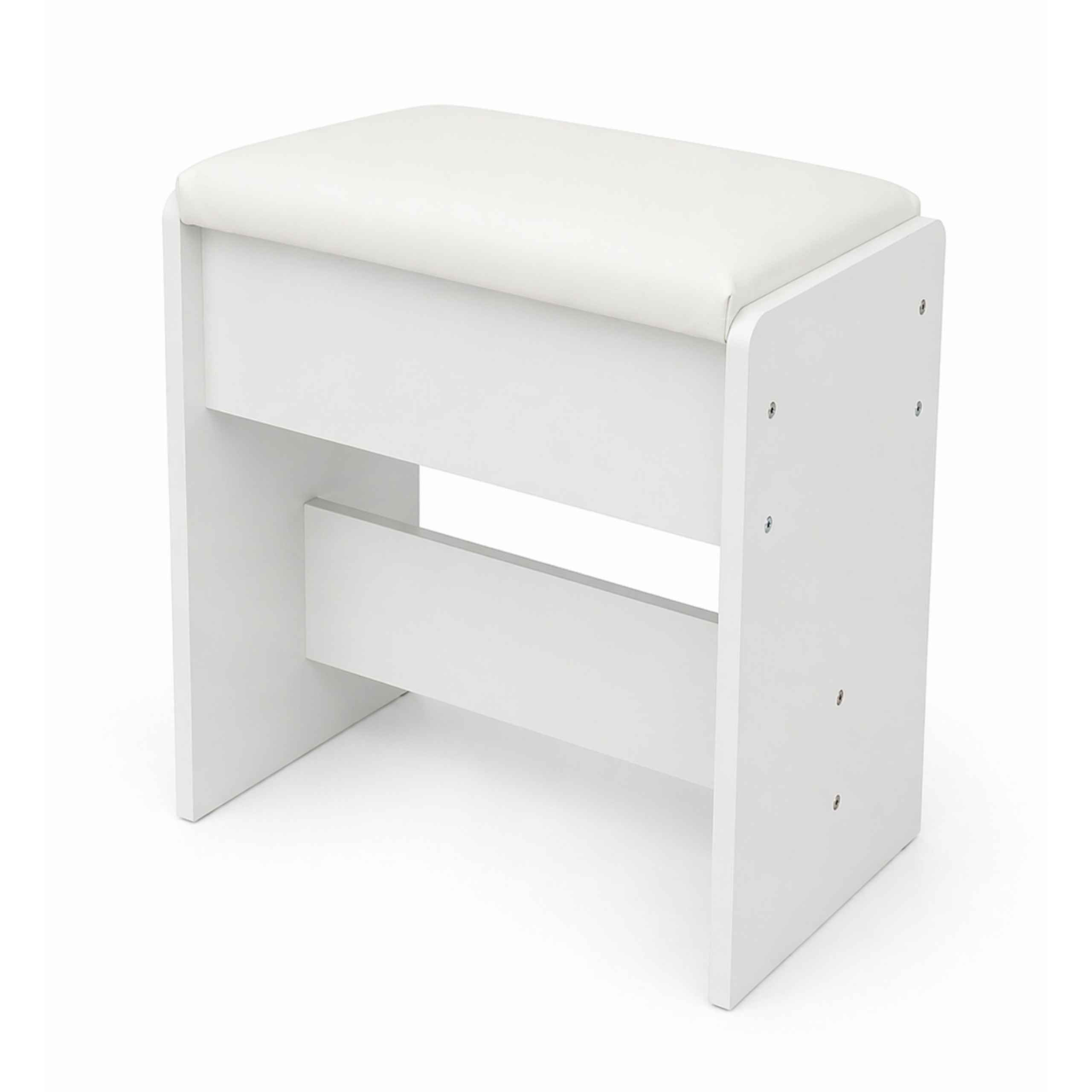 Taboret z ekoskóry do toaletki kosmetycznej