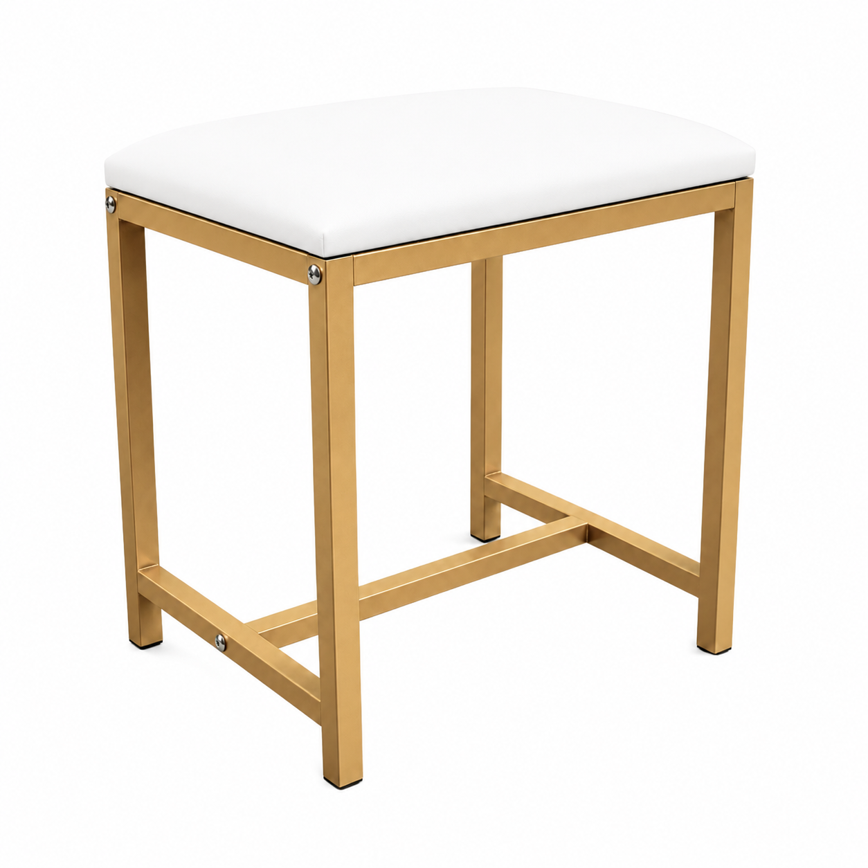 Taboret do białej toaletki glamour