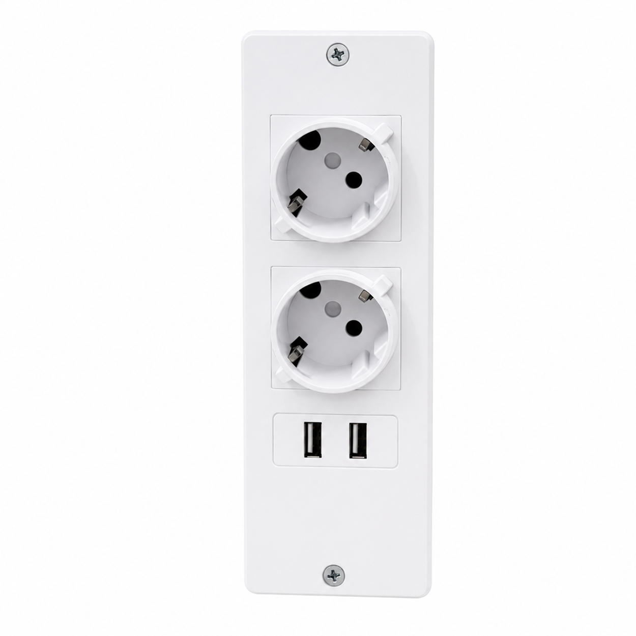 Panel zasilania dwa gniazda i dwa porty USB